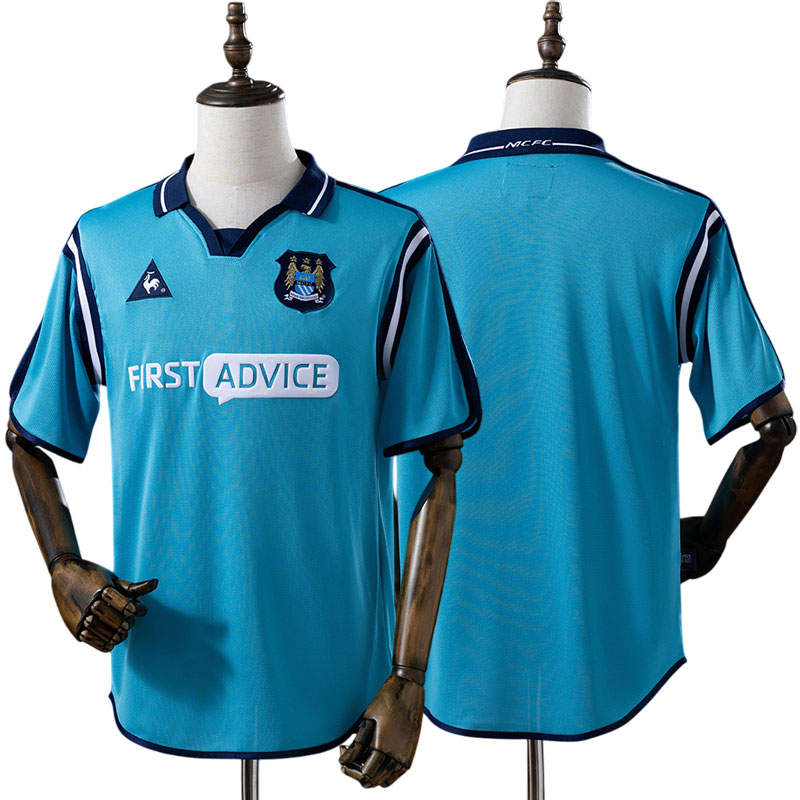 Manchester City hjemmebanetrøje 2001/03 - retro fodboldtrøje til herre