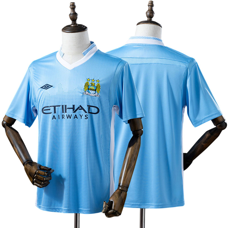 Manchester City hjemmebanetrøje 2011/12 retro fodboldtrøje til mænd