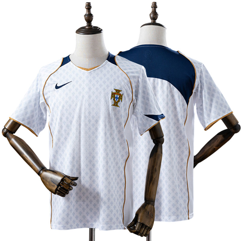 Portugal 2004 retro udebanetrøje - herre fodboldtrøje