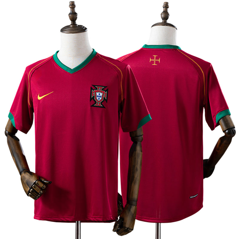 Portugal hjemmebanetrøje 2006 - retro herre landsholdstrøje