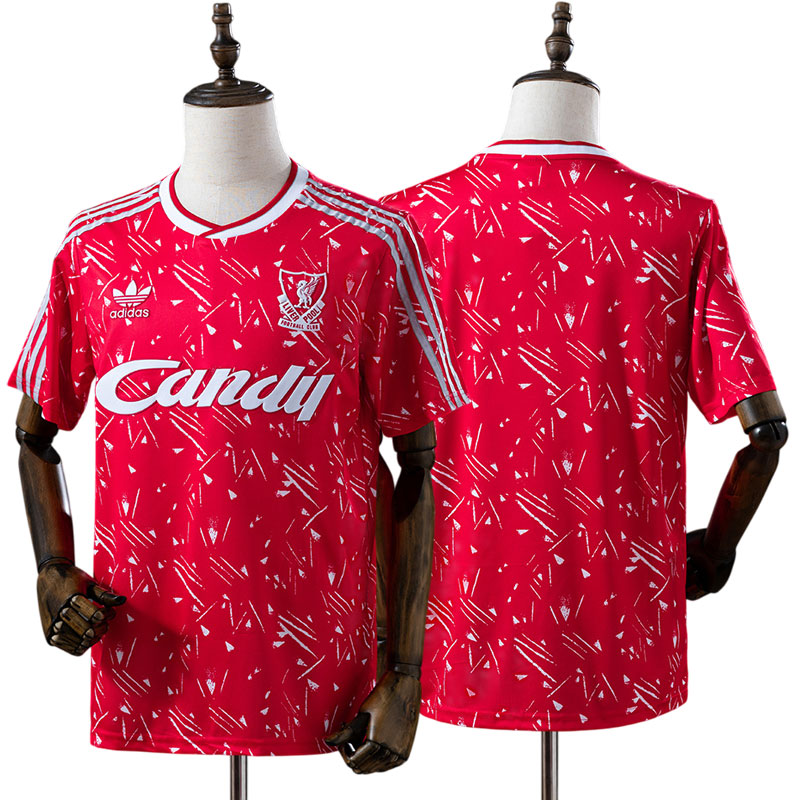 Retro Liverpool 1989-91 hjemmebanetrøje