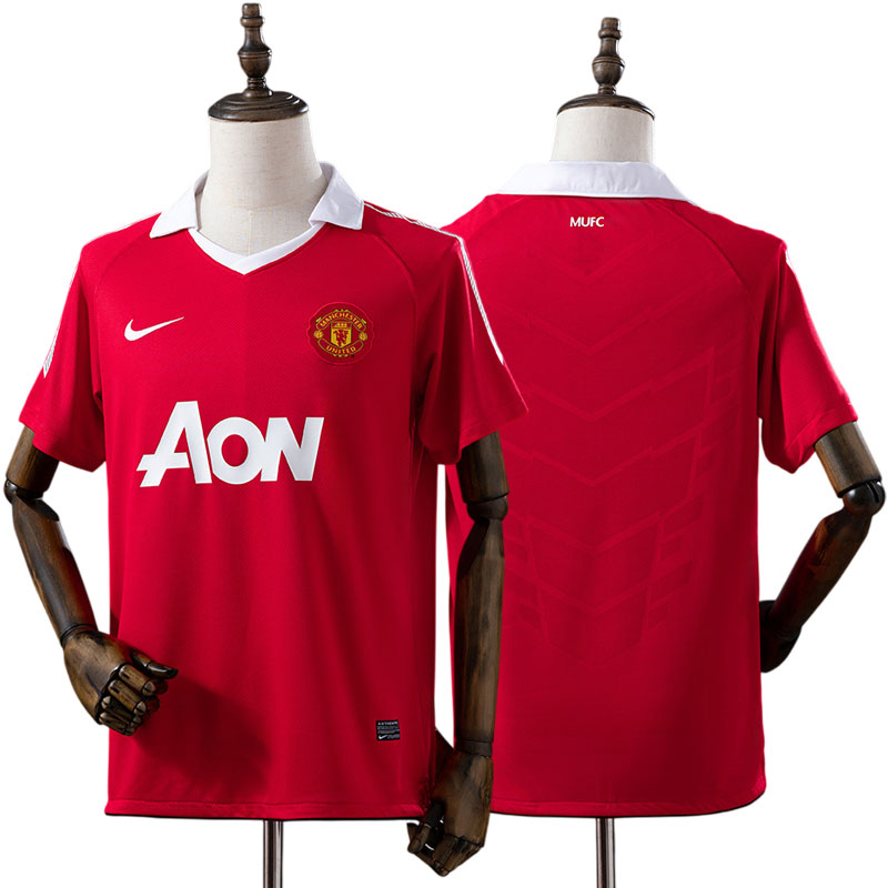 Retro Man United hjemmebanetrøje 2010-11 vintage fodboldtrøje