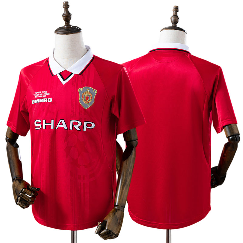 Retro Manchester United Champions League hjemmebanetrøje 1999/2000