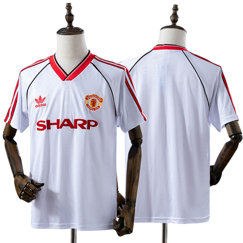 Retro Manchester United udebanetrøje 1988-90 herre fodboldtrøje