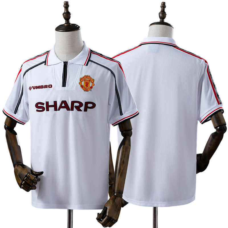 Retro herre fodboldtrøje Manchester United 1998/99 - Commemorative Edition design