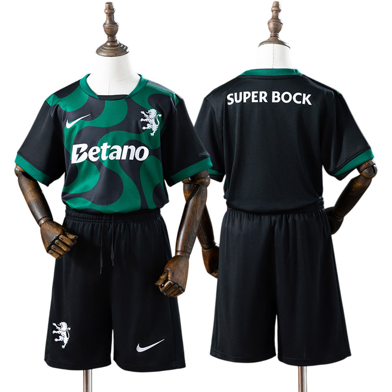 Sporting CP fodboldtrøje til børn 2025/26 - femte trøje med shorts