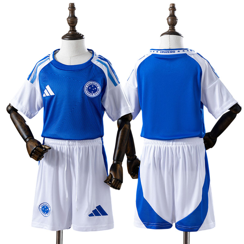 Billig fodboldtrøje Cruzeiro EC 2025/26 hjemmebanesæt til børn
