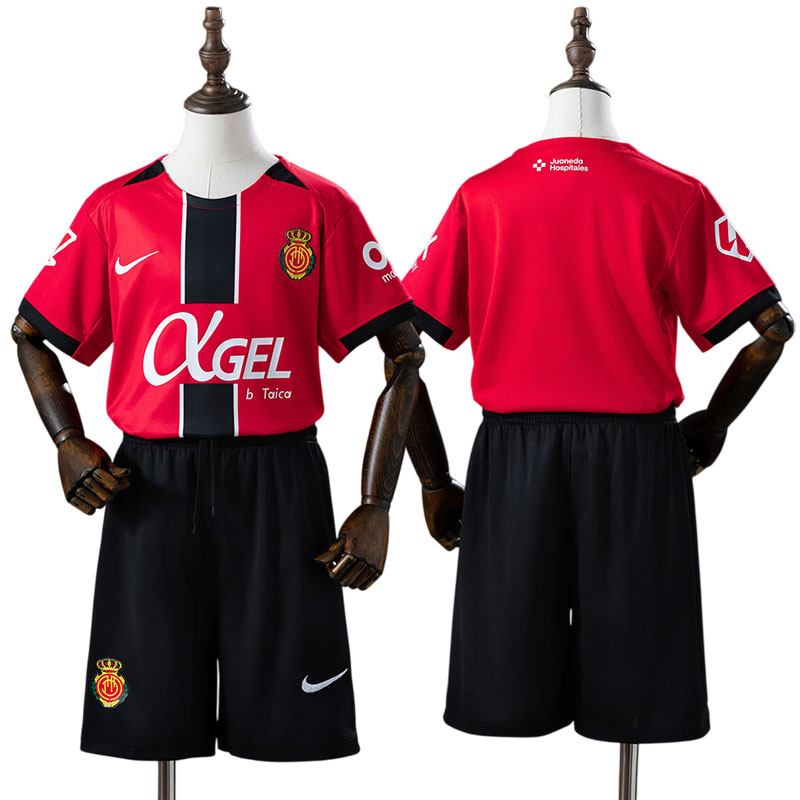 Børne fodboldtrøje RCD Mallorca hjemmebanesæt 2025/26 - trøje og shorts