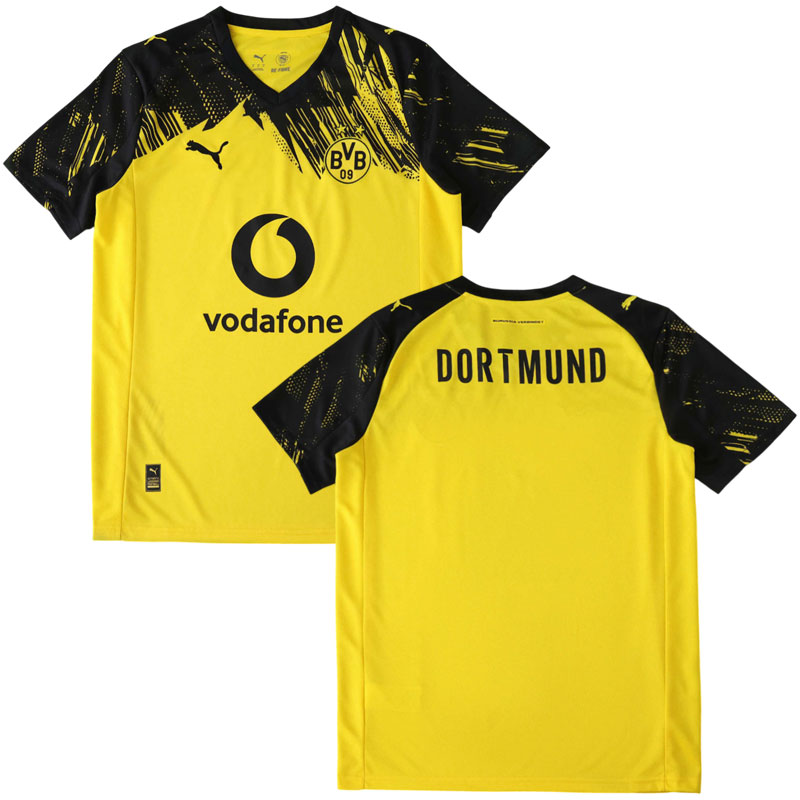 Borussia Dortmund 2025-26 hjemmebanetrøje - gul sort design