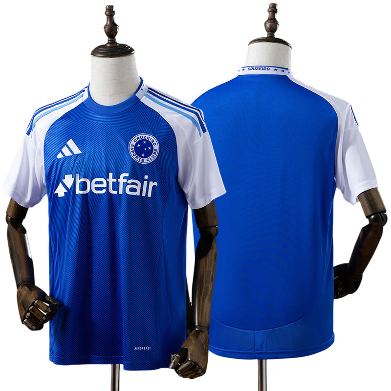 Herre fodboldtrøje Cruzeiro 25/26 Home All Sponsors