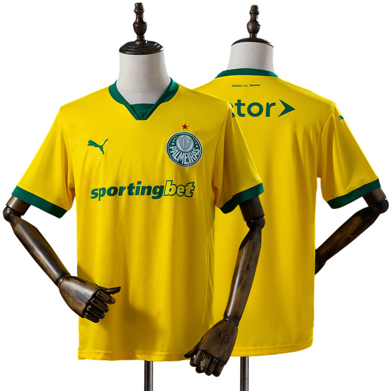 Palmeiras herre fodboldtrøje 2025/26 - tredje udgave i gul