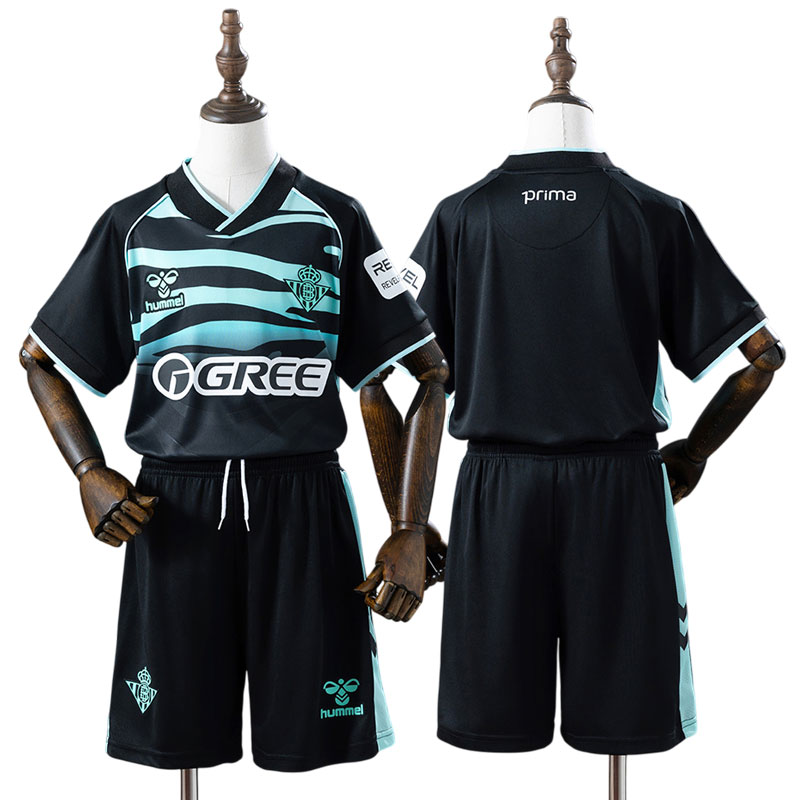 Real Betis 25/26 tredje trøje til børn - komplet fodboldsæt