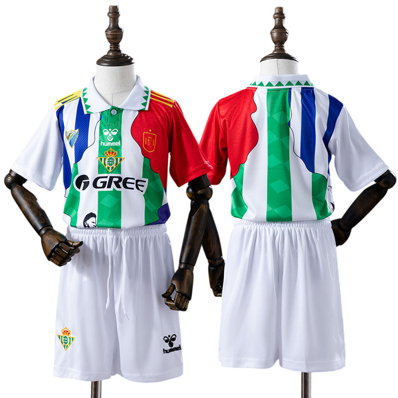 Real Betis børnesæt 2025/26 - Joaquín Sánchez patchwork fodboldsæt