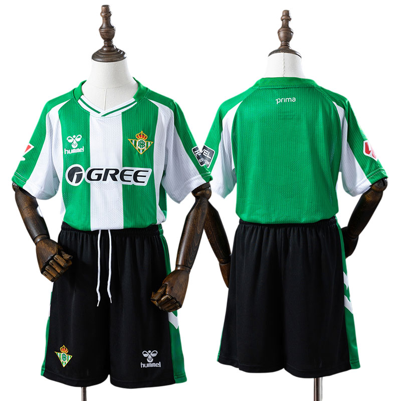 Real Betis hjemmebanetrøje børn 2025/26 - fodboldtrøje og shorts