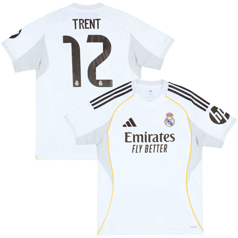 Real Madrid 2025/26 hjemmebanetrøje - fodboldtrøje med Trent 12 på ryggen