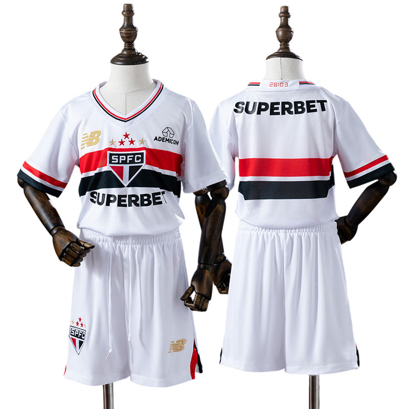 São Paulo FC børne hjemmebanetrøje 2025/26 - komplet sæt