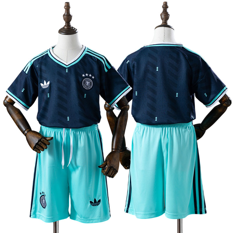 Tyskland 2026 VM udebanesæt til børn - fodboldtrøje og shorts