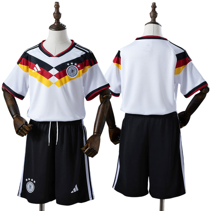 Tyskland VM 2026 hjemmebanesæt til børn - fodboldtrøje og shorts