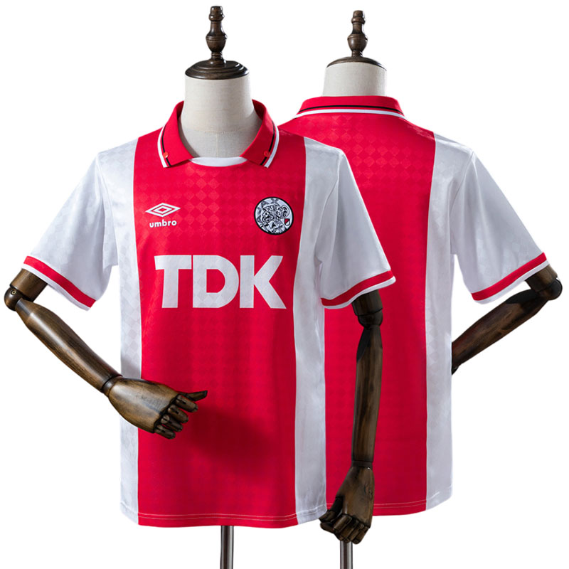 Ajax 1989-91 retro hjemmebanetrøje - klassisk design til mænd