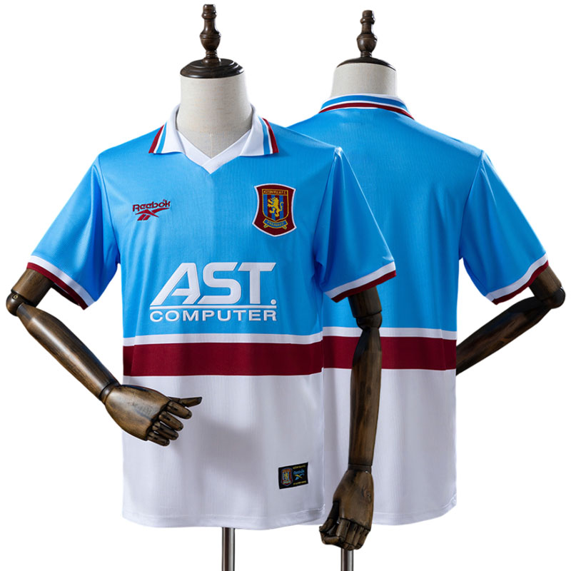 Aston Villa 1997/98 retro udebanetrøje - fodboldtrøje til herrer