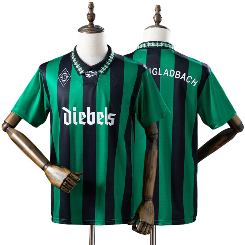 Borussia Mönchengladbach 1995/96 grøn retro udebanetrøje til mænd