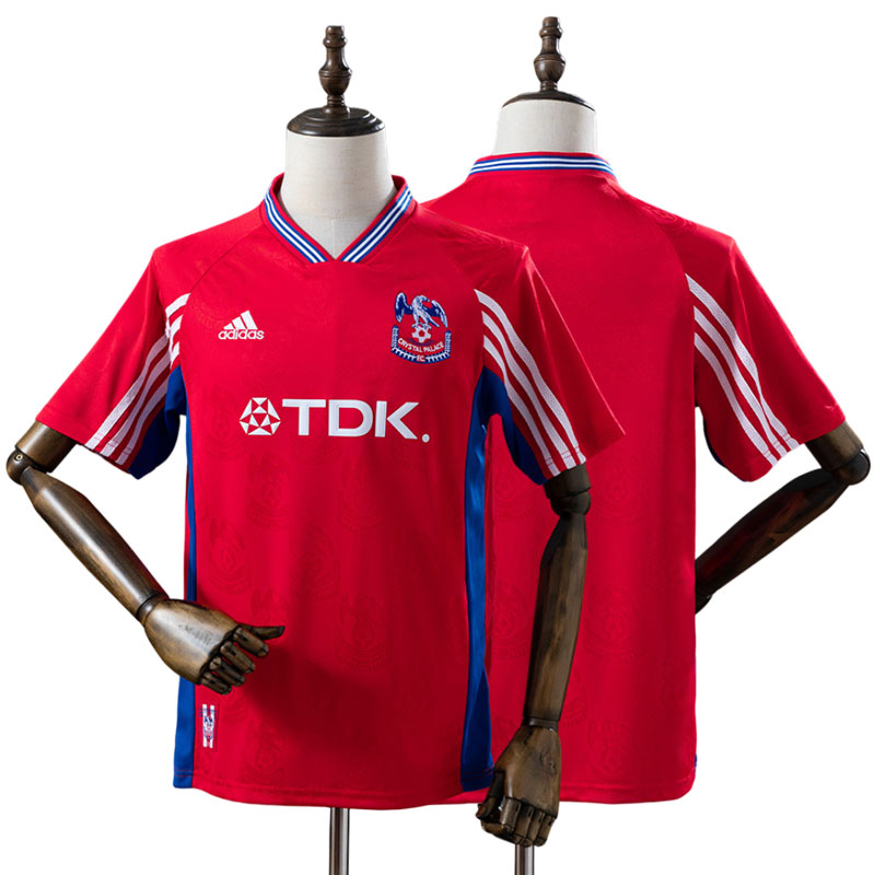 Crystal Palace 1998/99 retro hjemmebanetrøje – rød herre fodboldtrøje