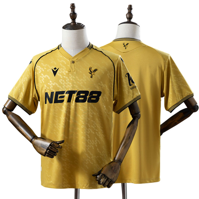 Crystal Palace 2025/26 tredje trøje i guld – herre fodboldtrøje