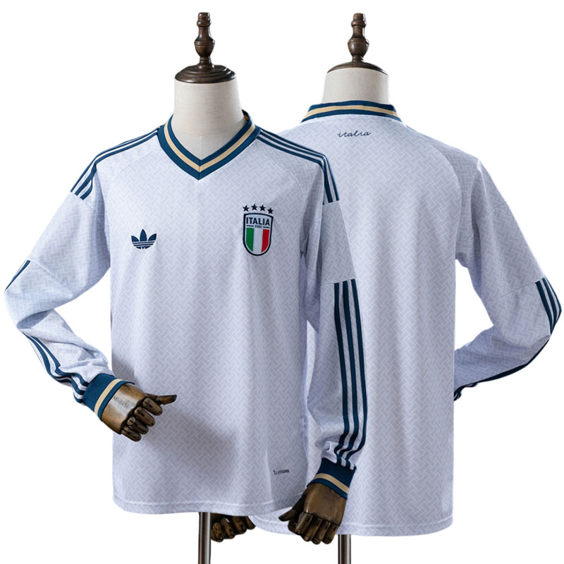 Italien 2026 udebanetrøje med lange ærmer – VM fodboldtrøje