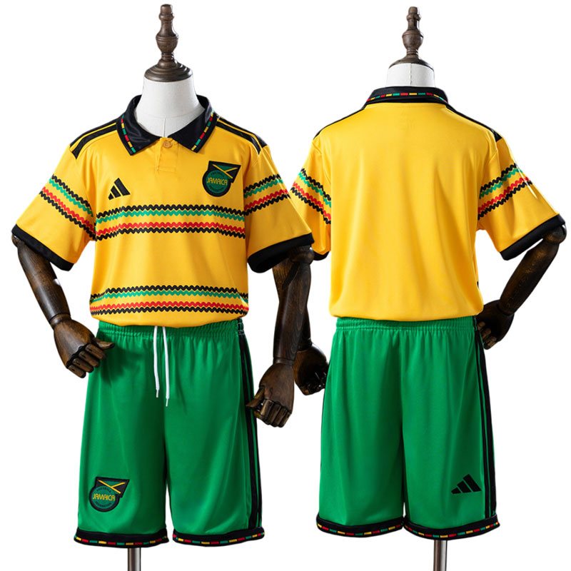 Jamaica hjemmebanetrøje 2026/27 til børn – fodboldtrøje + shorts