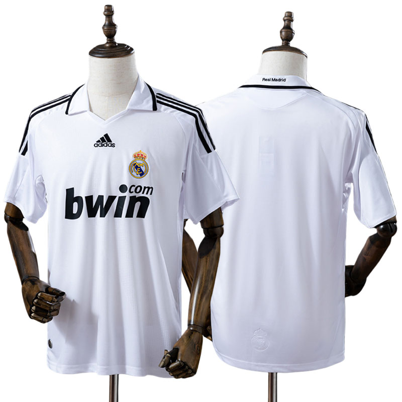 Klassisk Real Madrid fodboldtrøje 2008/09 - retro hjemmebanetrøje