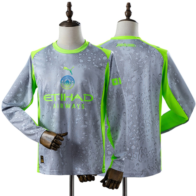 Langærmet Manchester City herre tredjetrøje 2025/26