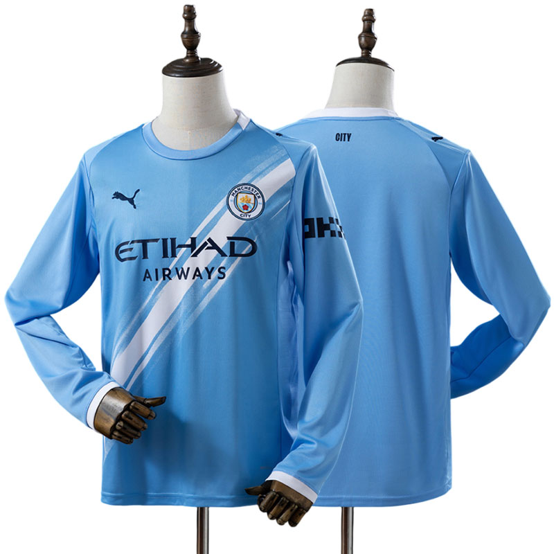 Manchester City 25/26 hjemmebanetrøje med lange ærmer til herrer