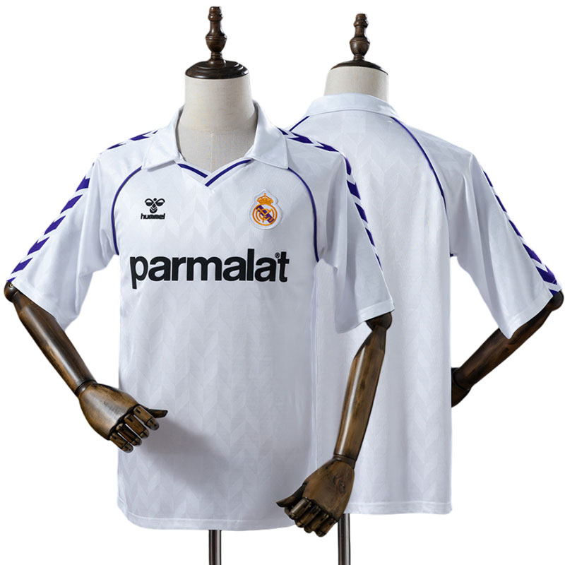 Real Madrid 1988/89 hjemmebanetrøje – retro fodboldtrøje herrer