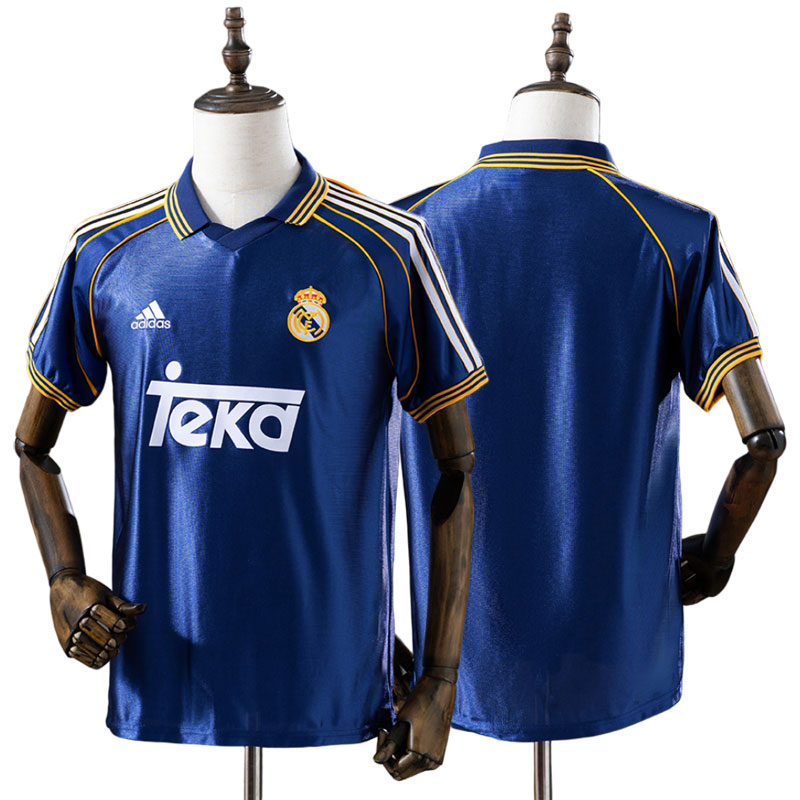 Real Madrid 1998/99 retro tredjetrøje til mænd