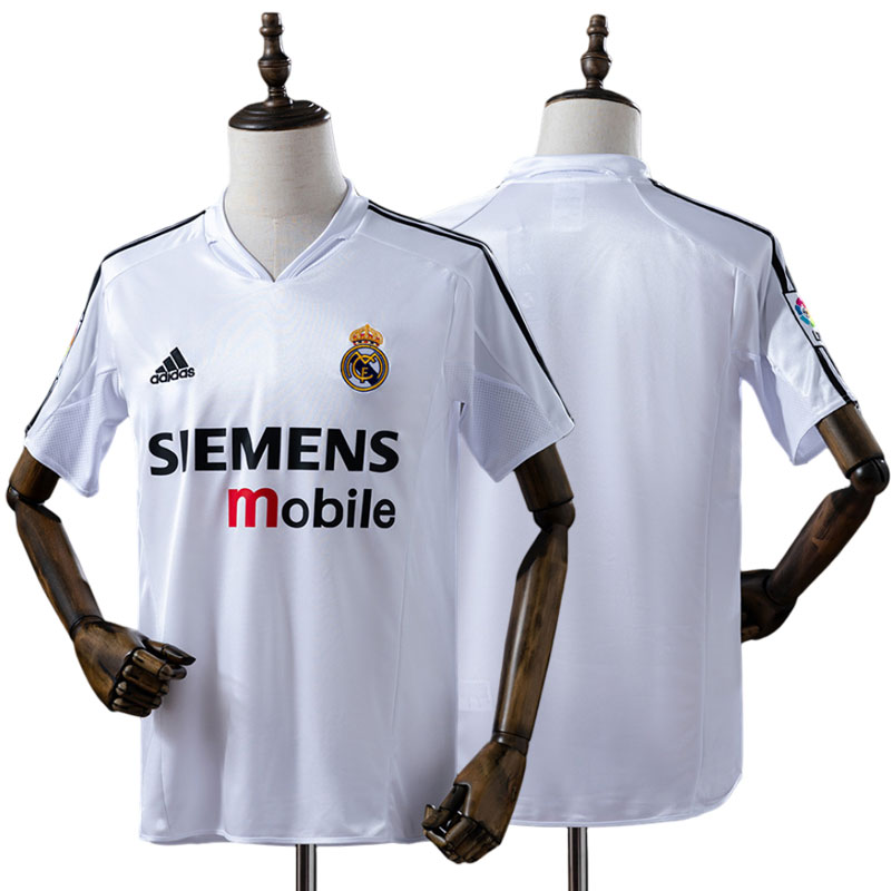 Real Madrid 2004/05 retro hjemmebanetrøje – hvid herre fodboldtrøje