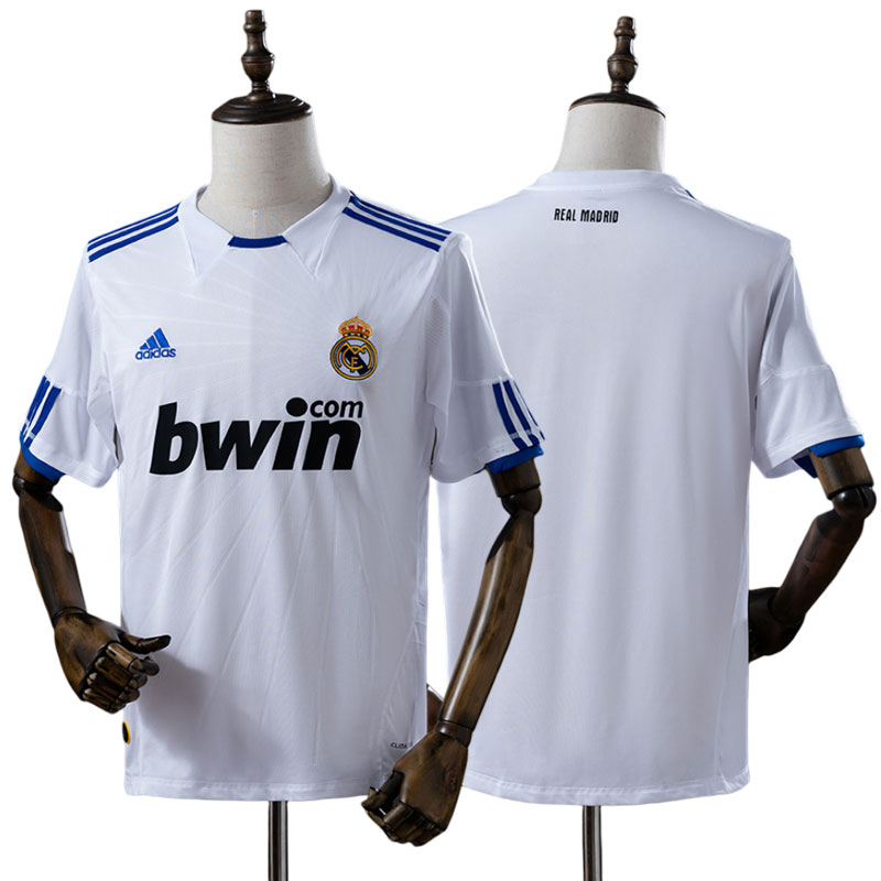 Real Madrid 2010/11 klassisk hjemmebanetrøje - retro fodboldtrøje herre