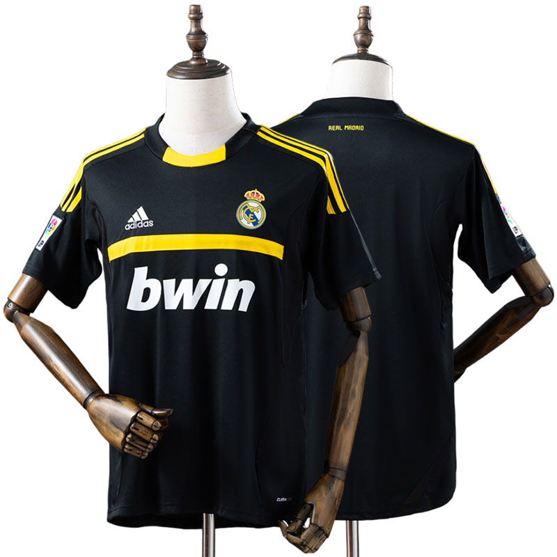 Real Madrid 2011/12 sort retro målmandstrøje til mænd