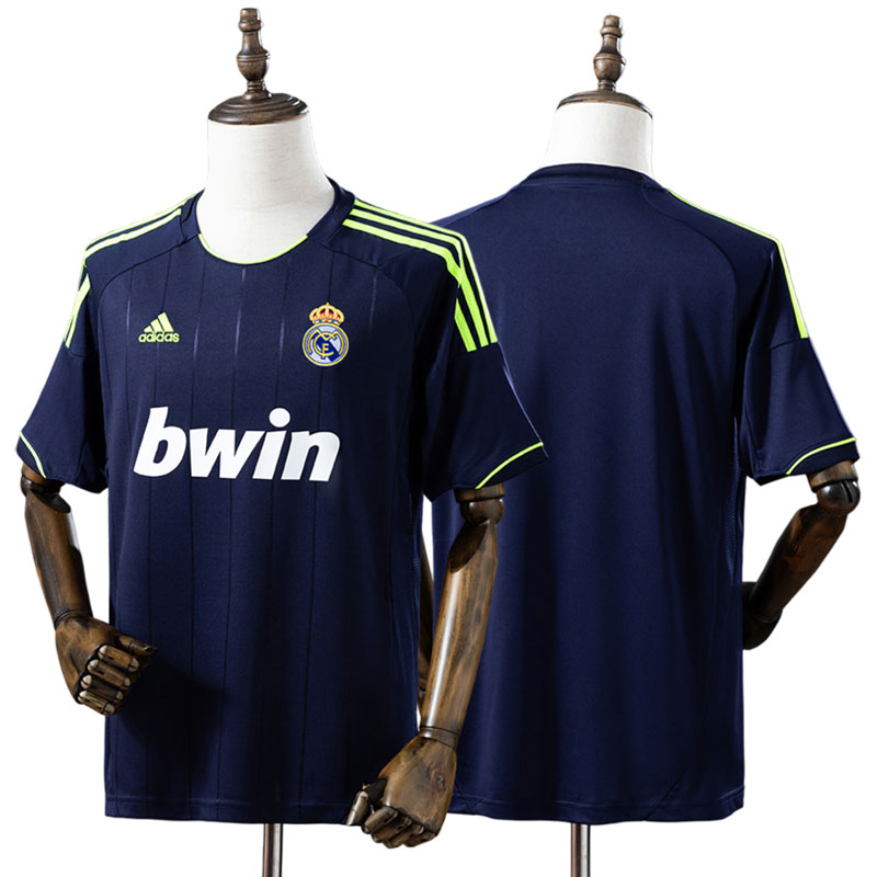 Real Madrid 2012/13 retro udebanetrøje til mænd – navy fodboldshirt