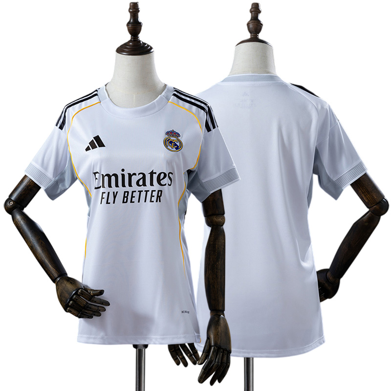 Real Madrid 25/26 hjemmebanetrøje damer - klassisk hvid trøje