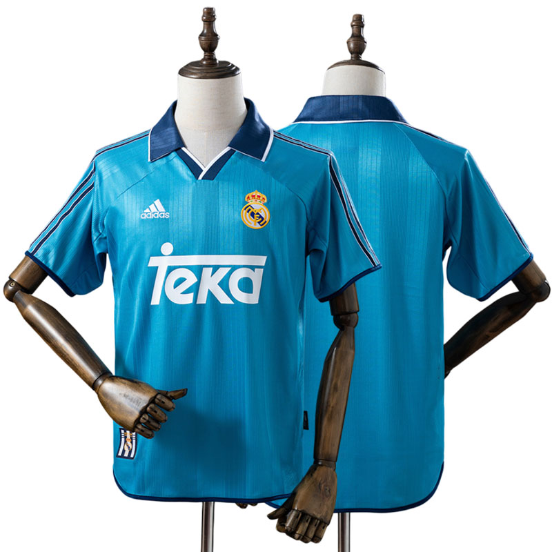 Real Madrid blå retro tredjetrøje1999–2001