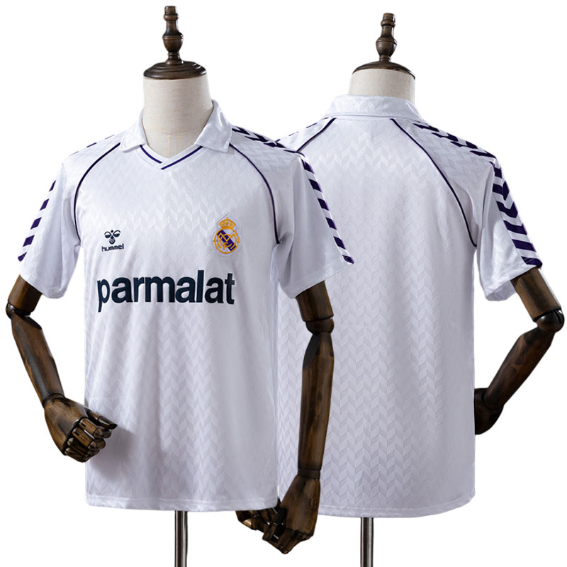 Real Madrid retro fodboldtrøje 1986/87 - hjemmebanetrøje til mænd