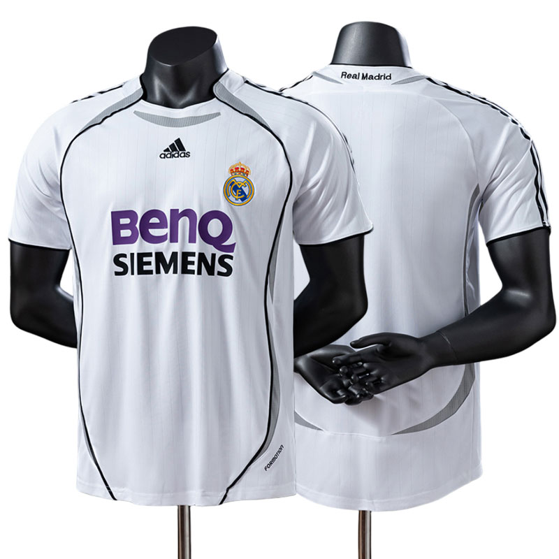 Real Madrid retro hjemmebanetrøje 2006/07 – hvid fodboldtrøje til herre