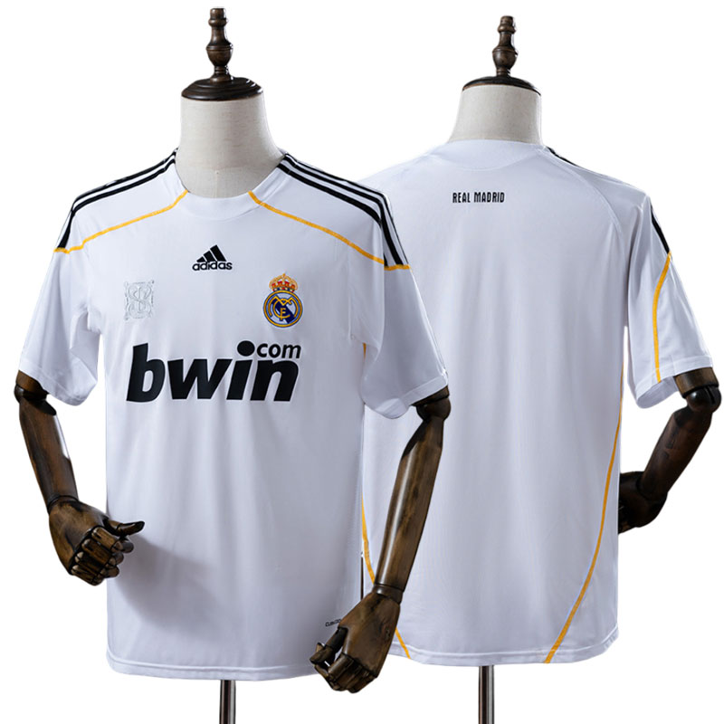 Real Madrid retro hjemmebanetrøje 2009/10 – hvid fodboldtrøje til herre