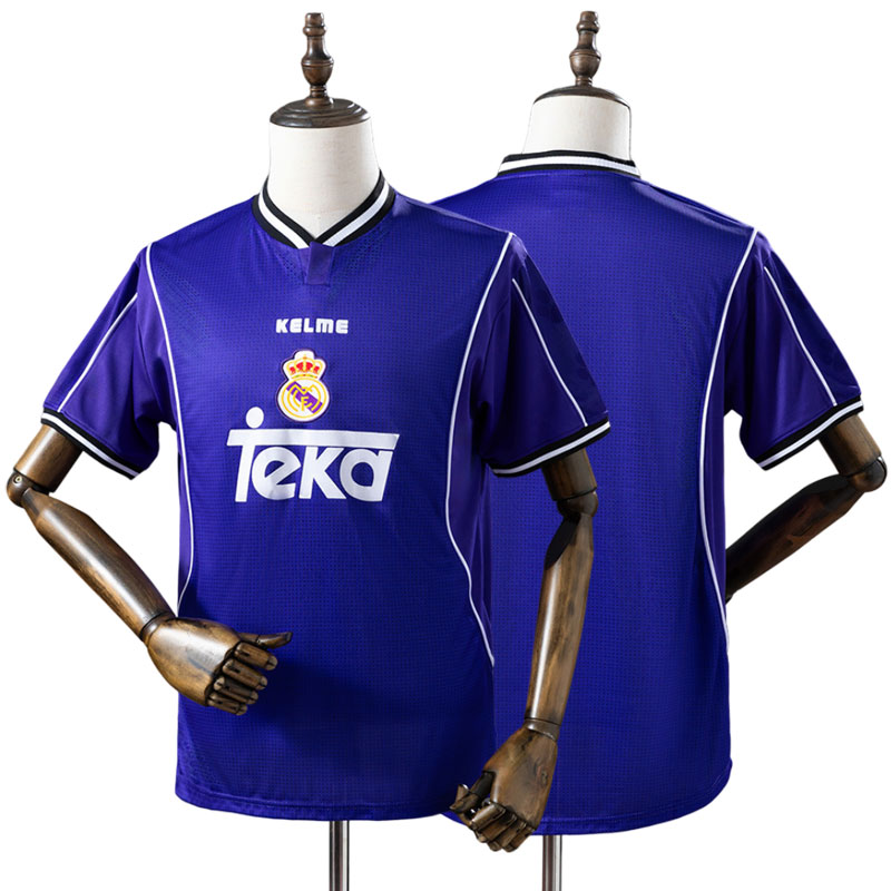 Real Madrid retro udebanetrøje 1997/98 – lilla fodboldtrøje til herre