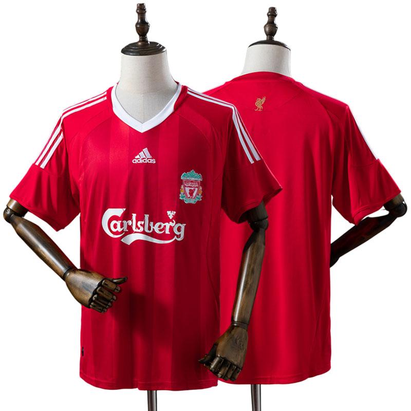 Retro Liverpool hjemmebanetrøje 2008/10 – klassisk rød fodboldtrøje