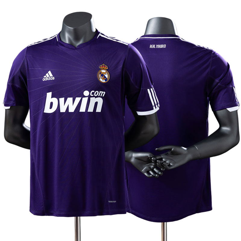 Retro Real Madrid 2010/11 tredje trøje til mænd - lilla fodboldtrøje
