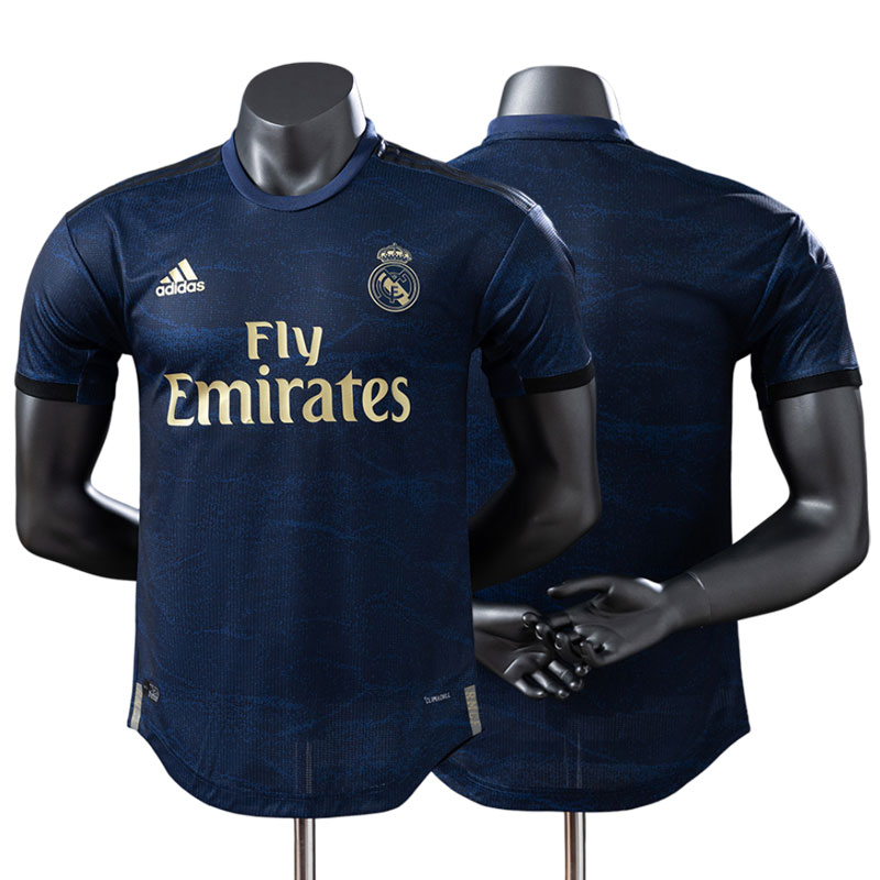 Retro Real Madrid 2019/20 udebanetrøje til mænd – navy fodboldtrøje