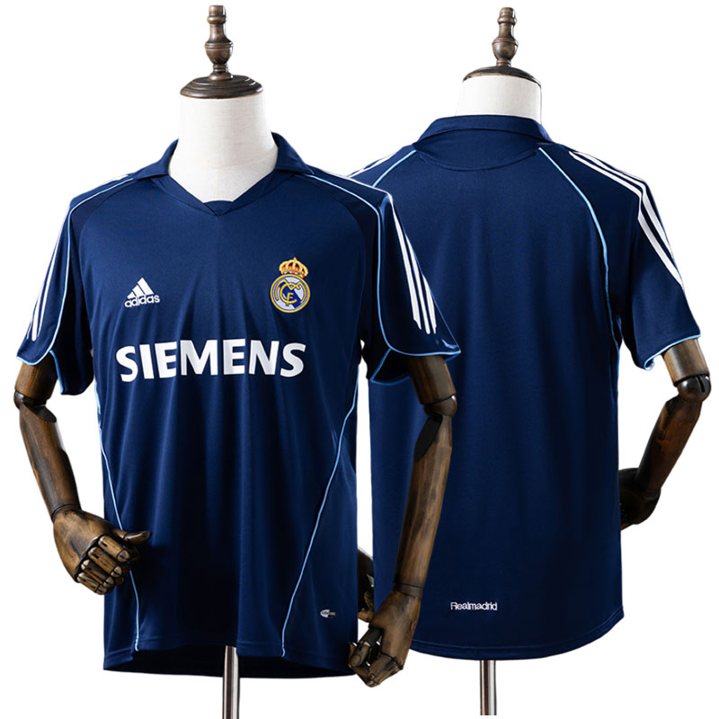 Real Madrid 2005/06 udebanetrøje retro – navy vintage fodboldtrøje herre