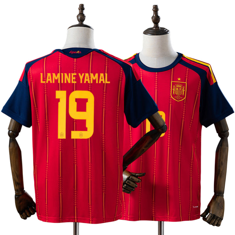 Spanien Lamine Yamal 19 VM 2026 - rød hjemmebanetrøje