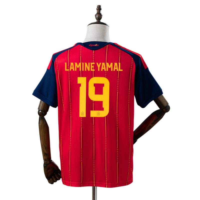 Spanien VM 2026 fodboldtrøje – Lamine Yamal 19 hjemmebanetrøje Spanien VM 2026 fodboldtrøje – Lamine Yamal 19 hjemmebanetrøje